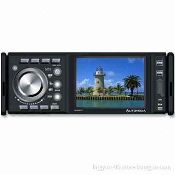 Car Cassette Player with Fold Down and Detachable Panel